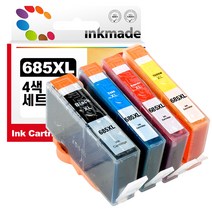 HP685 호환 4색세트 프린터 잉크 HP 4625 3525 4615 5525 콤보 CZ121AA CZ122AA CZ123AA CZ124AA, 1개