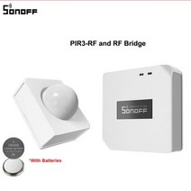 SONOFF PIR3RF 스마트 홈 경보 모션 센서 Sonoff RF 원격 제어 장면 듀얼 모드 알람, PIR3-RFand BridgeR2