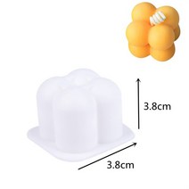향초만들기DIY 크리에이티브 실리콘 양초 금형 수제 만들기 퐁당 케이크 초콜릿 비누 보석 아로마 왁스, 02 1PC-1