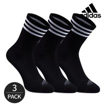 아디다스 골프 여성 퍼포먼스 앞로고 크루삭스 3P_BK, FREE, 3족세트_BK