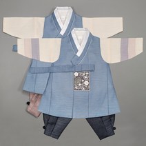 63번 남아한복 시원 하늘쾌자(백일-15호) 어린이 아동 아기 돌잔치 설날 추석 어린이집 한복