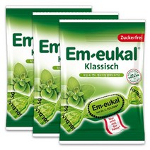 Em-eukal 엠-오이칼 클래식 무가당 Zuckerfrei, 3팩