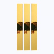 막대조각 거울시공 붙이는거울 아크릴거울 바 골드 브론즈 은경 흑경, 골드 1m x 3cm 5매