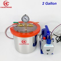 진공챔버 탈포기 항온항습챔버 내후성시험기 2 gal(8l) 키트 220v 펌프 스틸, 110v, 우리 플러그