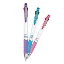 자바 제트3볼-M 3색펜 0.5mm 국산 저중심, 핑크