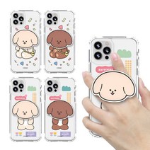 엘마 갤럭시 S10 G973 메롱 댕댕 파티 스마트톡+에어쿠션 젤하드케이스