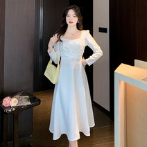 혼인신고필증 작은 흰색 치마 흰색 원피스는 평상시 작은 키로 입을 수 있다