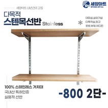 시스템 선반 베란다 수납 1단 세탁실 벽걸이 원목 스텐 벽선반, 목판 800, 2단(70cm), 체크화이트