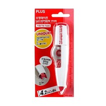 플러스 수정테이프 or 리필 PLUS WH-605 WH-604 WH-605R-2P WH-604R-2P, 레드 테이프 1개
