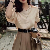 [랜덤플레이] 가을 상견례 블라우스 + 롱 스커트 투피스