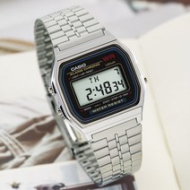 정품 카시오 CASIO 남녀공용 A159W-N1D 커플 메탈 전자시계 빈티지 복고풍 시계