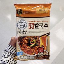 CJ 미정당 김치버섯칼국수 392g (2인분) x 1개_아이스박스, 아이스박스포장