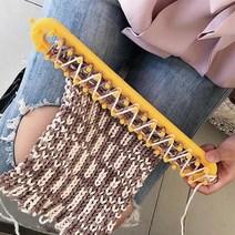 배틀직조기 미니베틀 위빙틀 재봉 도구 라운드 서클 모자 니트 직 키트 수제 스카프 양모, 1개
