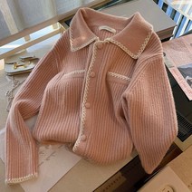 Circyy-카디건 빈티지 두꺼운 스웨터 한국 스타일 시크 니트 리브 스위트 걸스 코트 싱글 브레스트 여성용 따뜻한 가을 겨울 2022