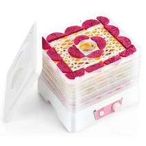 동결건조기계 동결건조기 미니동결건조기계 350w 5 트레이 가정용 건조기 미니 식품 큰 공간 과일 탈수기, white+EU