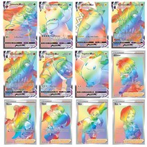 60-300pcs 포켓몬 카드 영어 버전 희귀 카드 EX MEGA TCG V vmax카드 컬렉션, 100gx100v18vmax