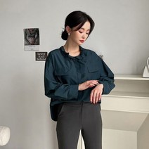 러블리감성 나연 포켓 블라우스 셔츠