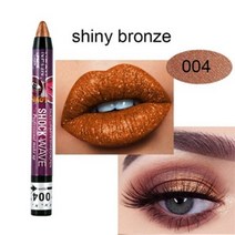 아이쉐도우 아이메이크업 아이 스틱 글리터 섀도우 팔레트 펄아이 애교살 눈화장 new 36 color 펜 립 펜슬 방수 2 in 1 ey shadow 방수 오래 지속되는 진주 펜, 4플래시 브론즈