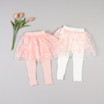 베베오클락 봄 플라워 샤치마레깅스 유아동 여아 데일리 샤치랭 KB01