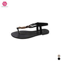 시크힐즈 마추엘 애스닉 비즈 쪼리 플랫 샌들 01284