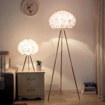 북유럽풍 깃털 조명 장 스탠드 부부의세계 무드 조명등 플로어 롱, 5