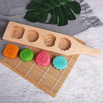 약과틀 다식틀 떡살 다식판 떡도장 도구만들기 화과자 전통문양 월병 실리콘 금형 주물 얼음, D. 단품