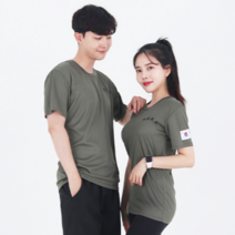 코리아 아미 로카 티 반팔 남녀공용 군인 쿨 티셔츠 ROKA 해병대 공군 커플 백골 남자