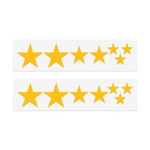 2 시트 반사 자전거 스티커 형광 별 MTB 반사판 프레임 휠 커버 긁는 사이클링 도구, [02] YELLOW