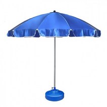 지름 2200mm 높이 2330mm 국산 1단 파라솔, 쿠쿠 적색_청색물통포함