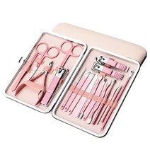 머글리 네일케어용 로즈골드 손톱깍이세트 18set, 로즈골드 손톱깍이 18sets