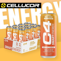 C4 에너지 드링크 12캔 3가지맛 부스터 셀루코어, 피치 망고 넥타