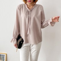 수키 리본끈 블라우스 1059773