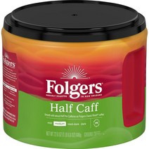 폴저스 하프 카페인 간커피 미디엄로스트 Folgers 640g
