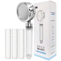 듀오솔루션 3단계 자유회전 파워수압 필터샤워기, 1세트