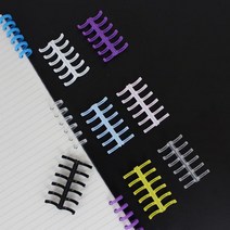 6공 셀프 제본 바인더링 루즈링 클릭링 10mm DD-11836, 상품선택, 옐로우