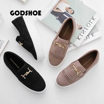 갓슈 올라잇 태슬 통굽슬립온 키높이슬립온