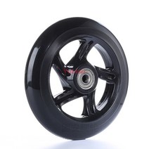 휠체어용품 125mm145m180mm 200mm PU 바퀴 전기 스쿠터 트롤리 호랑이 자전거 보조 휠체어 부속품 피마자, 11 200mm