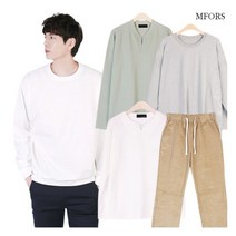 [엠포르스] 봄가을 데일리코디 남자긴팔티셔츠 맨투맨 트레이닝 밴딩팬츠 후드집업 (MLE47