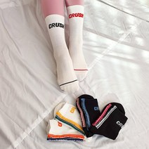 코코로맨틱 스트릿 패션 남성 여성 긴 양말 커플양말