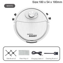고양이 강아지 털청소기 털 제거 공기청정 Xiaomi Sweeping Robot USB Charging Smart Suction Mop Vacuum, 03 White, 03 White