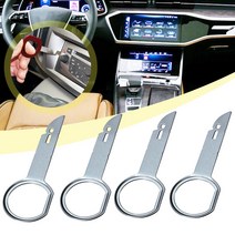 자동차판금 자동차 정비공구4pcs 자동차 라디오 제거 분해 도구 206 307 406 407 207 208 308 508 4008 600, 한개옵션0