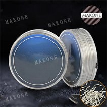 Makone 상표등록 스틸 와이어 100미터 낚싯줄 바다낚시 스텐레스 견사 낚싯줄, 선 지름 0.6mm 100m + 3번