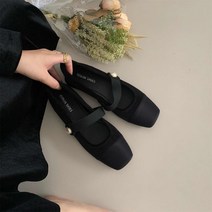 벨벳구두 낮은굽 스웨이드 발편한 구두 복고풍 메리 제인 스퀘어토 A19