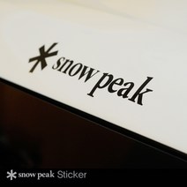 스노우피크 로고스티커 캠핑 데칼, 1개, 흰색일반(150x33mm)