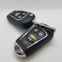 아베오세단 아베오해치백 라세티프리미어 올란도 트랙스 크루즈 어메이징크루즈 알페온 카마로SS 말리부 스파크 임팔라 리모컨 폴딩키 스마트키 교체용 케이스 일반형 유럽형 북미형 고급형, 북미형4버튼