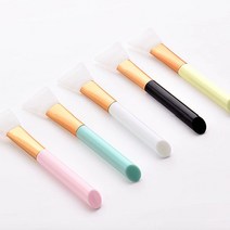 서후네 [3개] 소프트 실리콘 팩브러쉬 피부미용 스파츌라 주걱, 옐로우, 3개