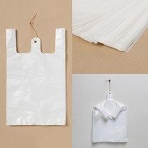 편의점비닐봉투 흰색비닐봉지 약국봉투 흰색 손잡이 비닐봉투 100P