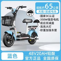 전기자전거 자토바이 가성비 출퇴근 등하원, 블루 20A 65km