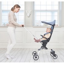 기내용 아기 트라이크 양대면 유모차 선물 어린이 간편 5세 20개월 접이식 실내 3세 산타 휴대용자전거 3발