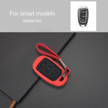 키케이스 키링 현대 Elantra GT Kona 산타페 Veloster 원격 Fob 커버 키 가방 가죽 TPU 자동차 케이스, [01] Black